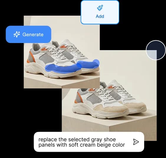 Make precise edits with vector design and AI generations