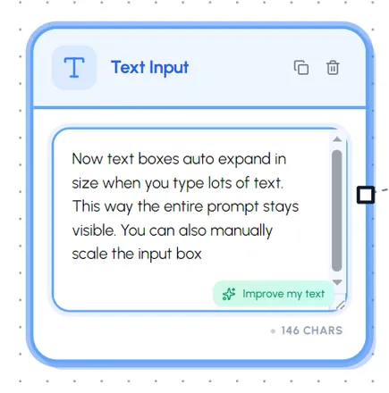 Typography and text controls on canvas