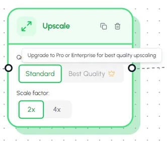 AI upscaling 2x and 4x comparison
