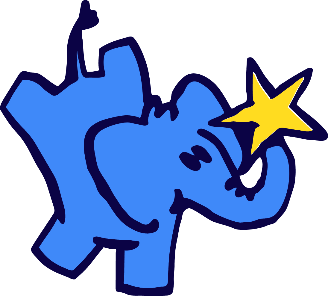 Hiding Elephant character