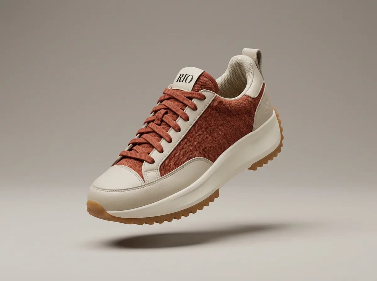 A clean 3D-style render of the same sneaker, ready as a product shot