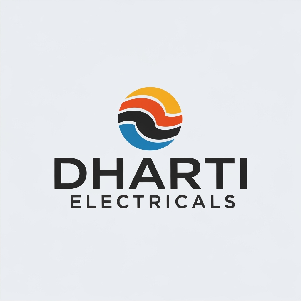 AI Logo Design by Hiding Elephant for "DHARTI ELECTRICALS " logo
