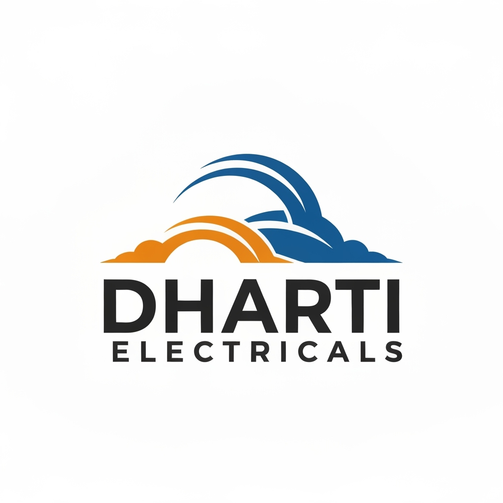 AI Logo Design by Hiding Elephant for "DHARTI ELECTRICALS " logo