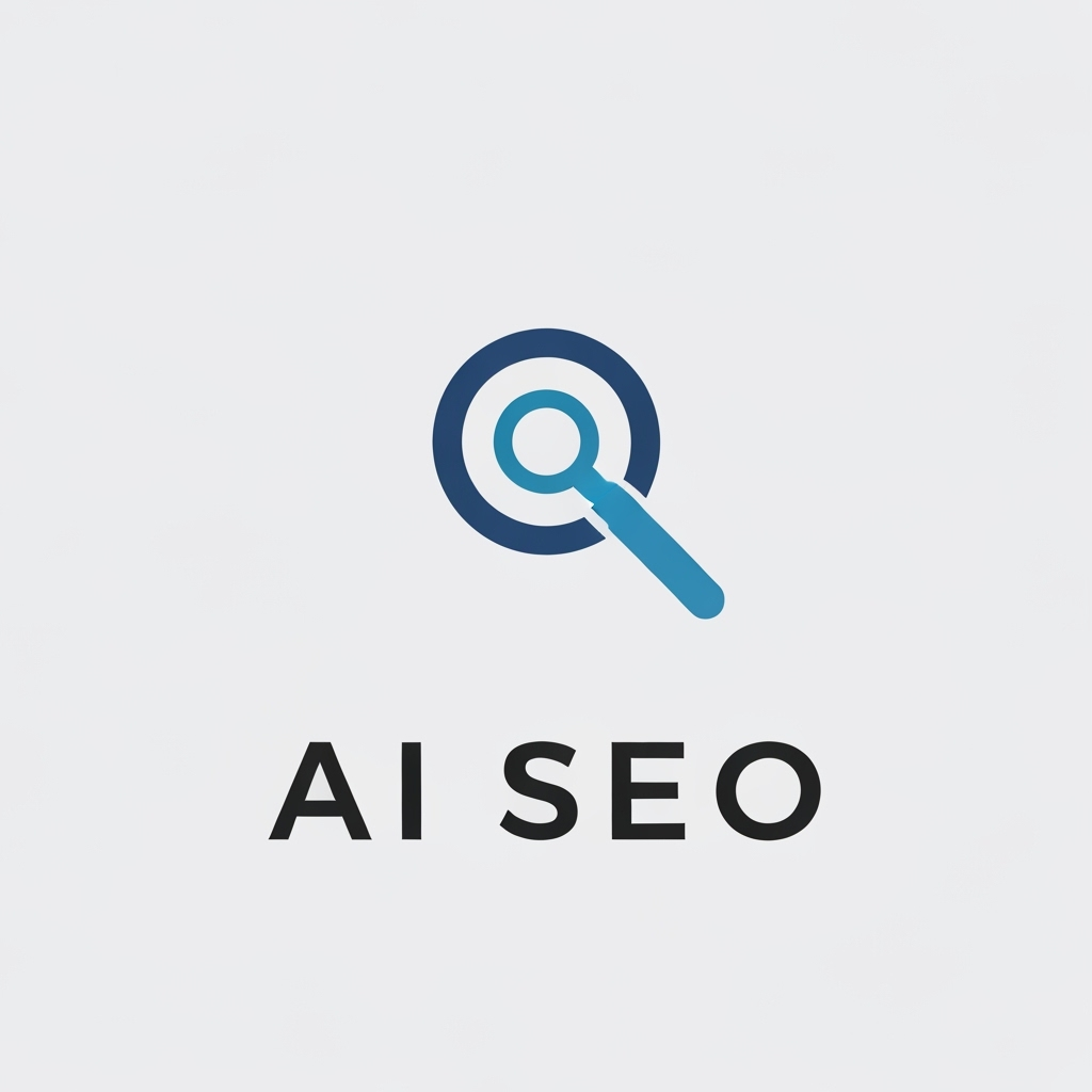 AI Logo Design by Hiding Elephant for hey create a logo of (AI SEO) use search icon
