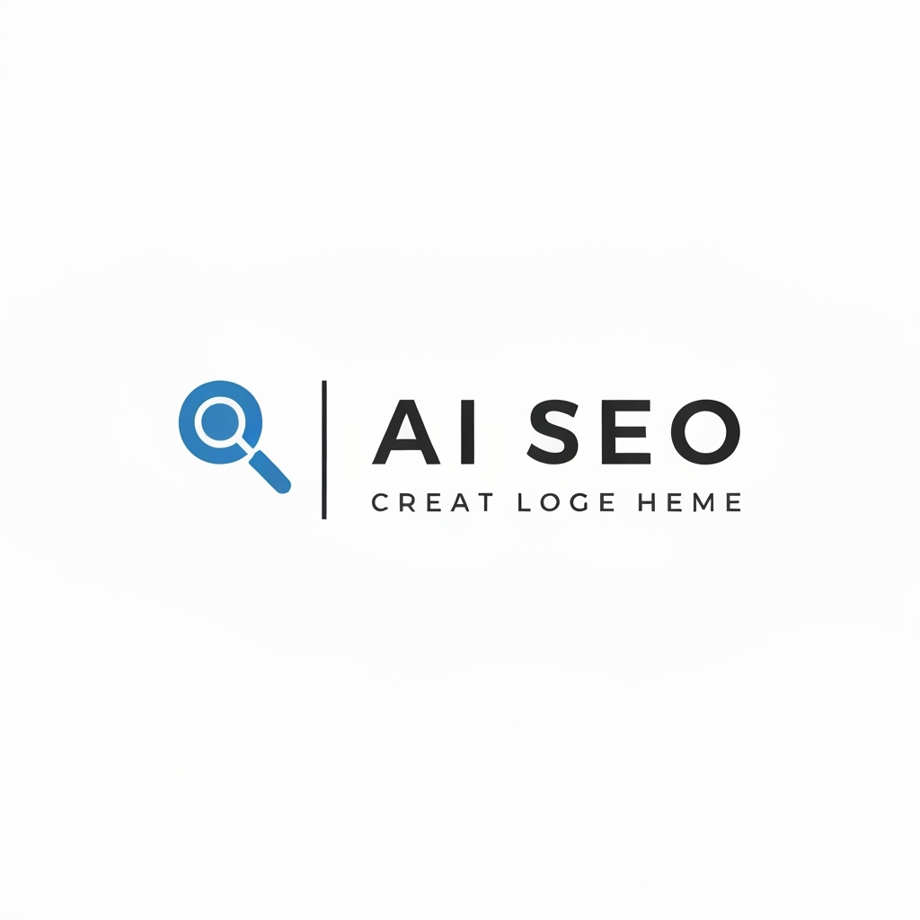 AI Logo Design by Hiding Elephant for hey create a logo of (AI SEO) use search icon and i want left side icon and right side name