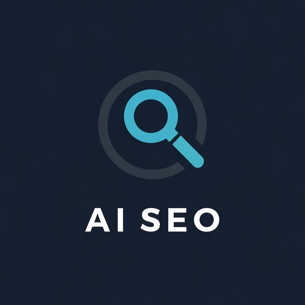 AI Logo Design by Hiding Elephant for hey create a logo of (AI SEO) use search icon