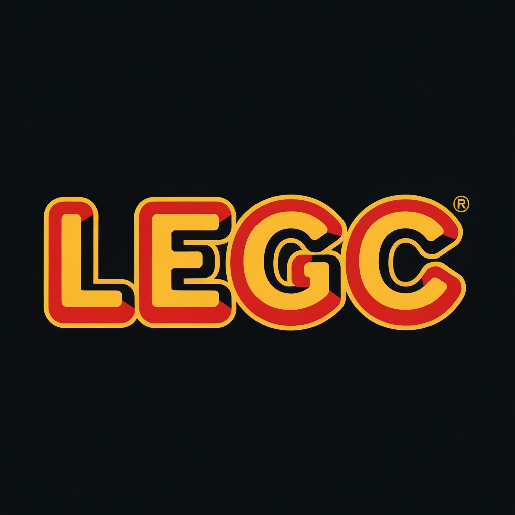 AI Logo Design by Hiding Elephant for create lego logo but instead of the letters spelling "lego"  make it spell "UGC"