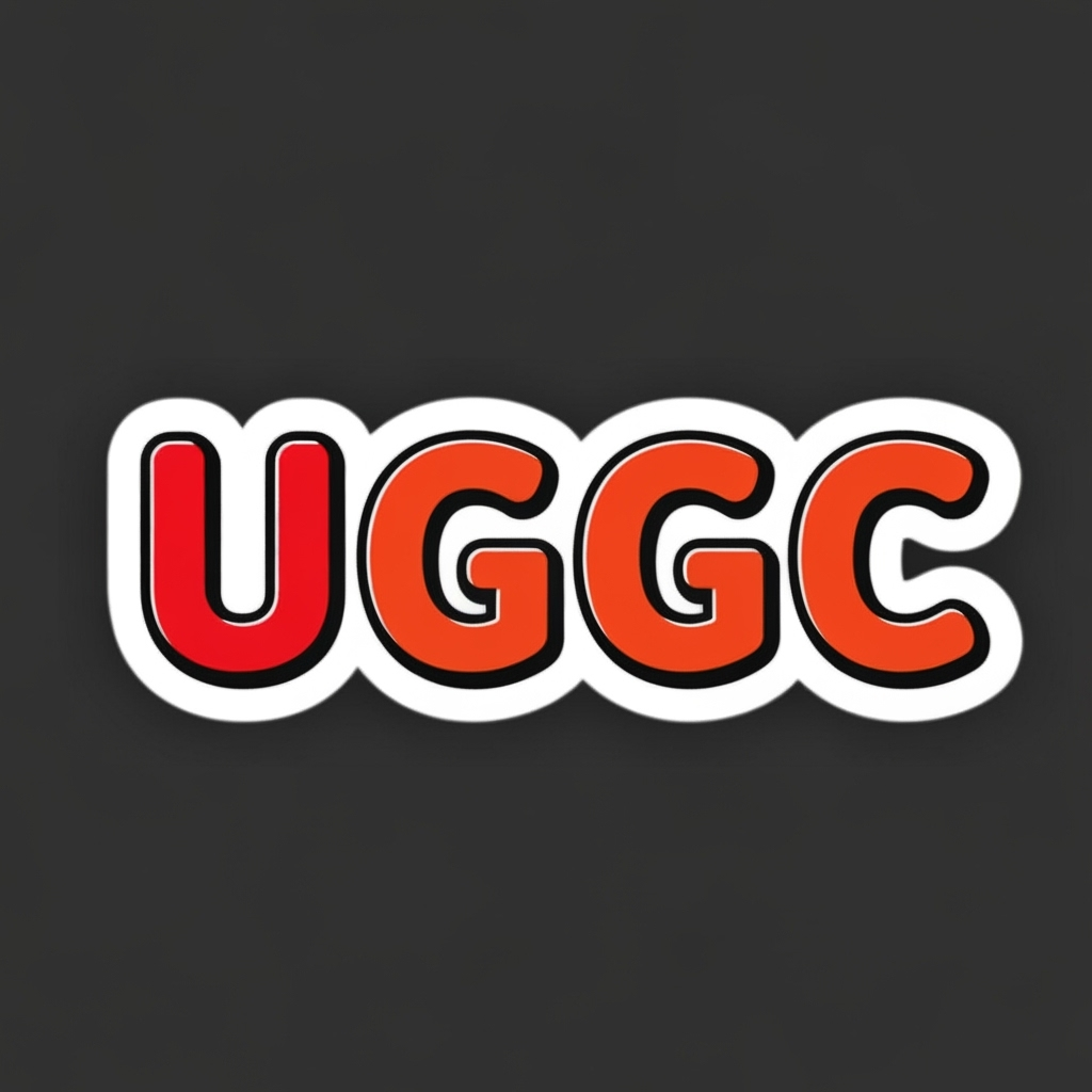 AI Logo Design by Hiding Elephant for create lego logo but instead of the letters spelling "lego"  make it spell "UGC"