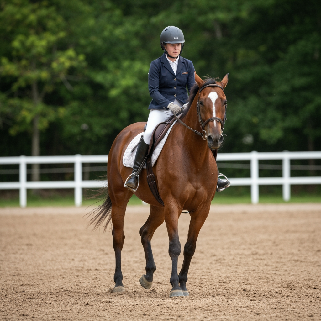 AI Logo Design by Hiding Elephant for HNM horse rider