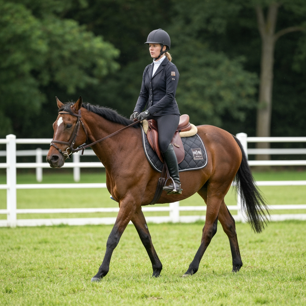 AI Logo Design by Hiding Elephant for HNM horse rider