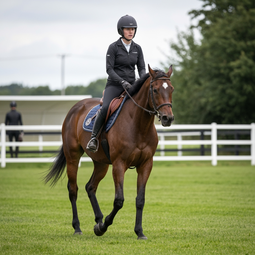 AI Logo Design by Hiding Elephant for HNM horse rider