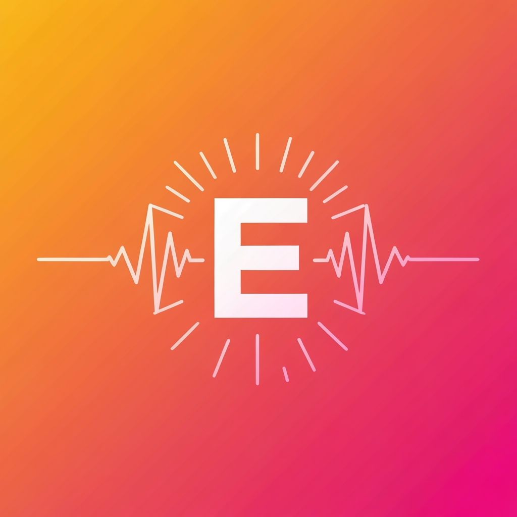 AI Logo Design by Hiding Elephant for A radiating E with pulse waves → signal strength + influence.

Palette: orange → pink gradient (energy + creativity).