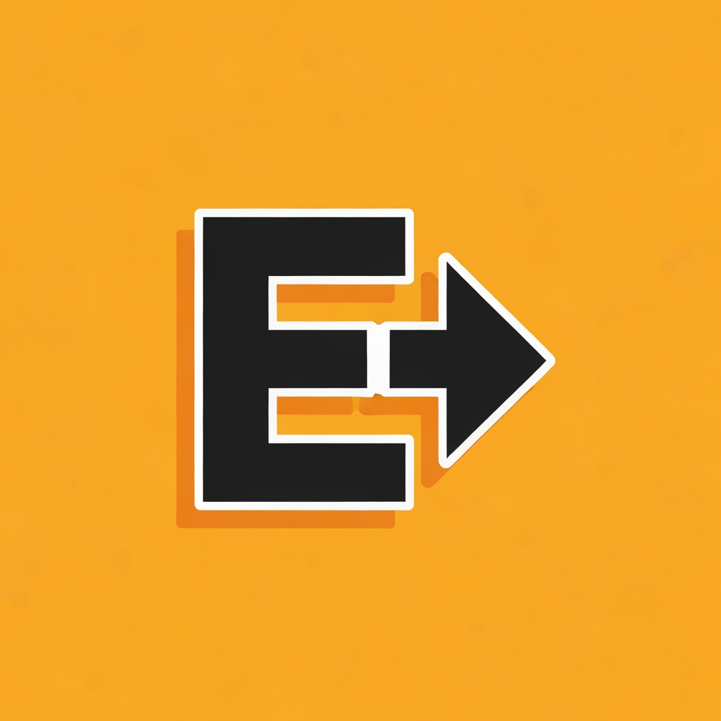 AI Logo Design by Hiding Elephant for A bold E with a forward-moving arrow (symbol of execution).