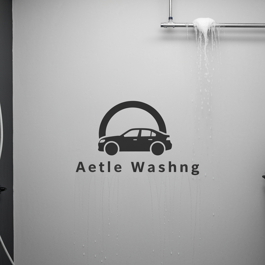 AI Logo Design by Hiding Elephant for Car Washing of logo
