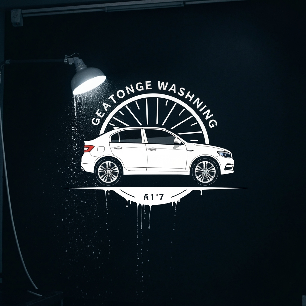 AI Logo Design by Hiding Elephant for Car Washing of logo