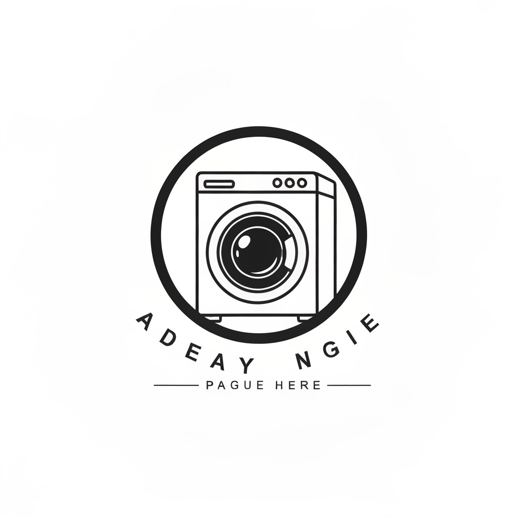 AI Logo Design by Hiding Elephant for washingmachine of logo unique