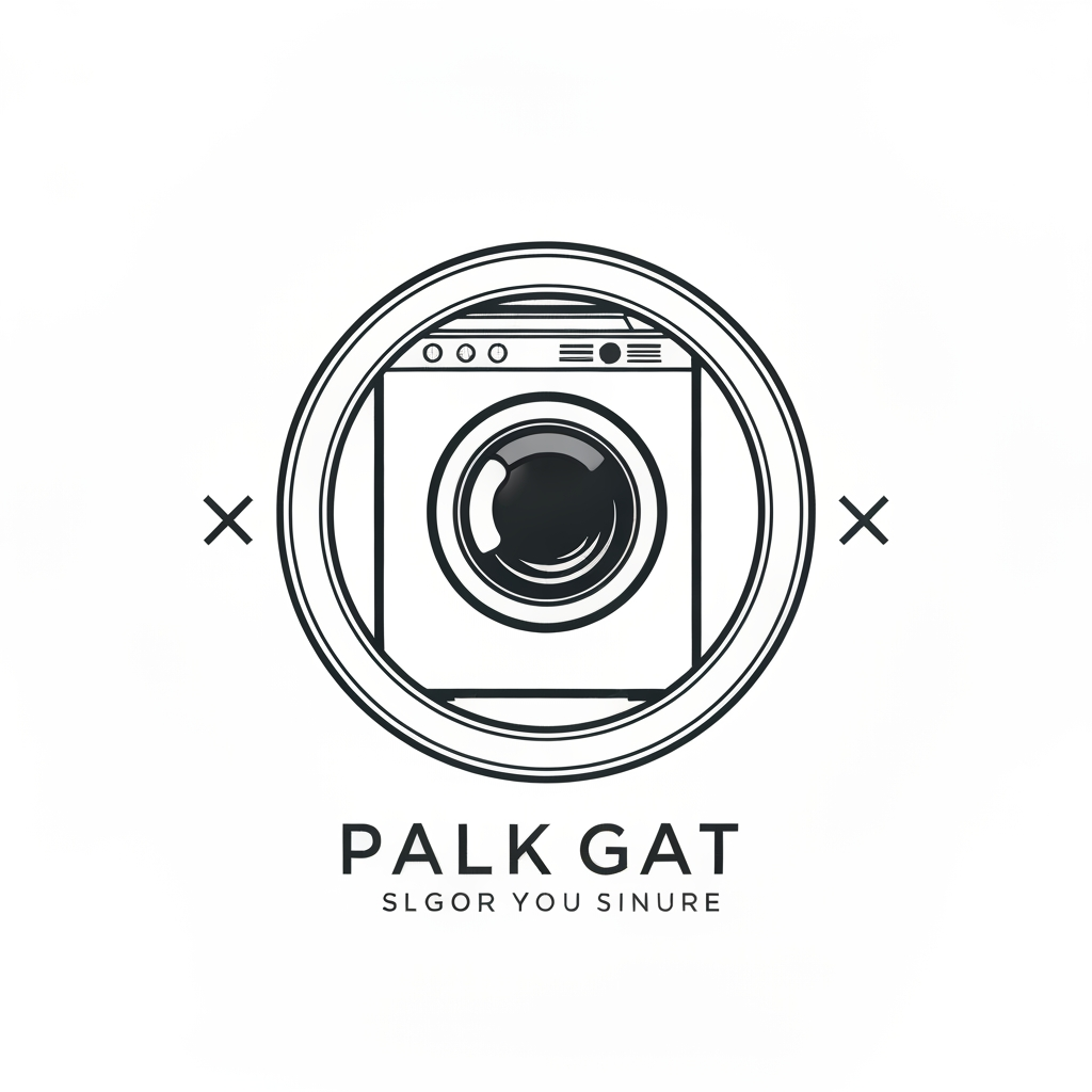 AI Logo Design by Hiding Elephant for washingmachine of logo unique