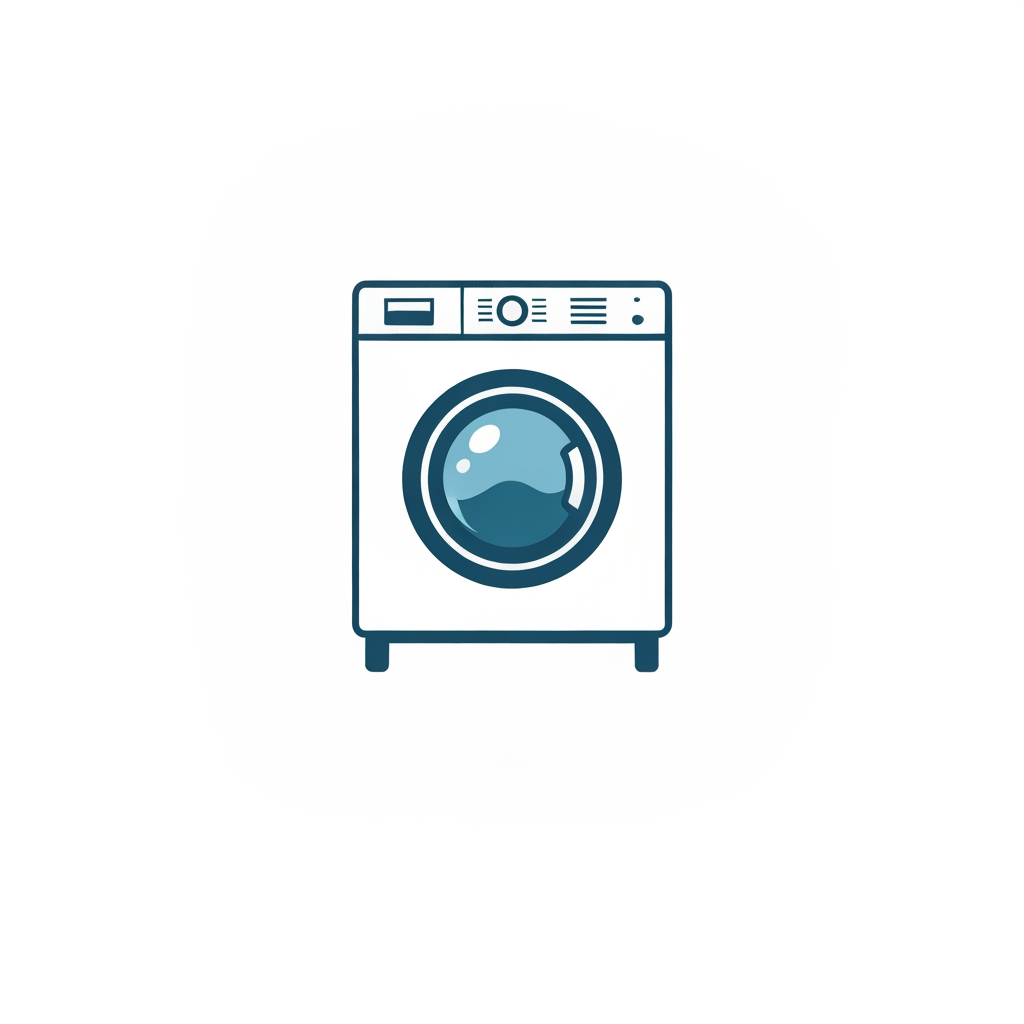 AI Logo Design by Hiding Elephant for washingmachine of logo unique color full