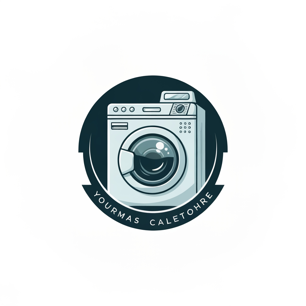 AI Logo Design by Hiding Elephant for washingmachine of logo