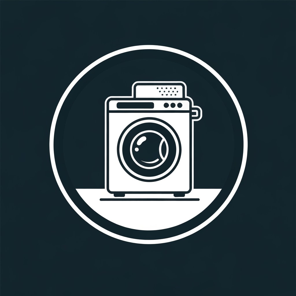 AI Logo Design by Hiding Elephant for washingmachine of logo unique