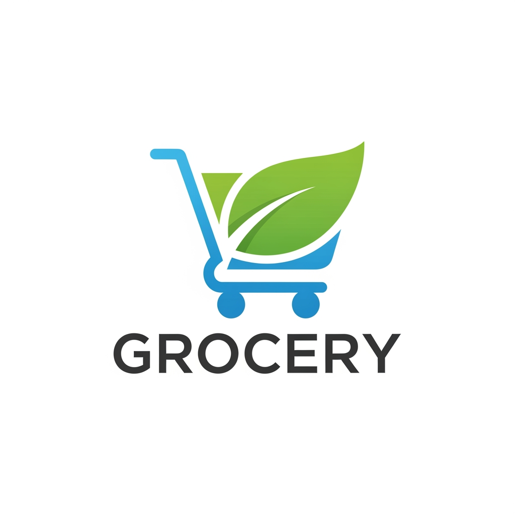 AI Logo Design by Hiding Elephant for iconify grocery logo