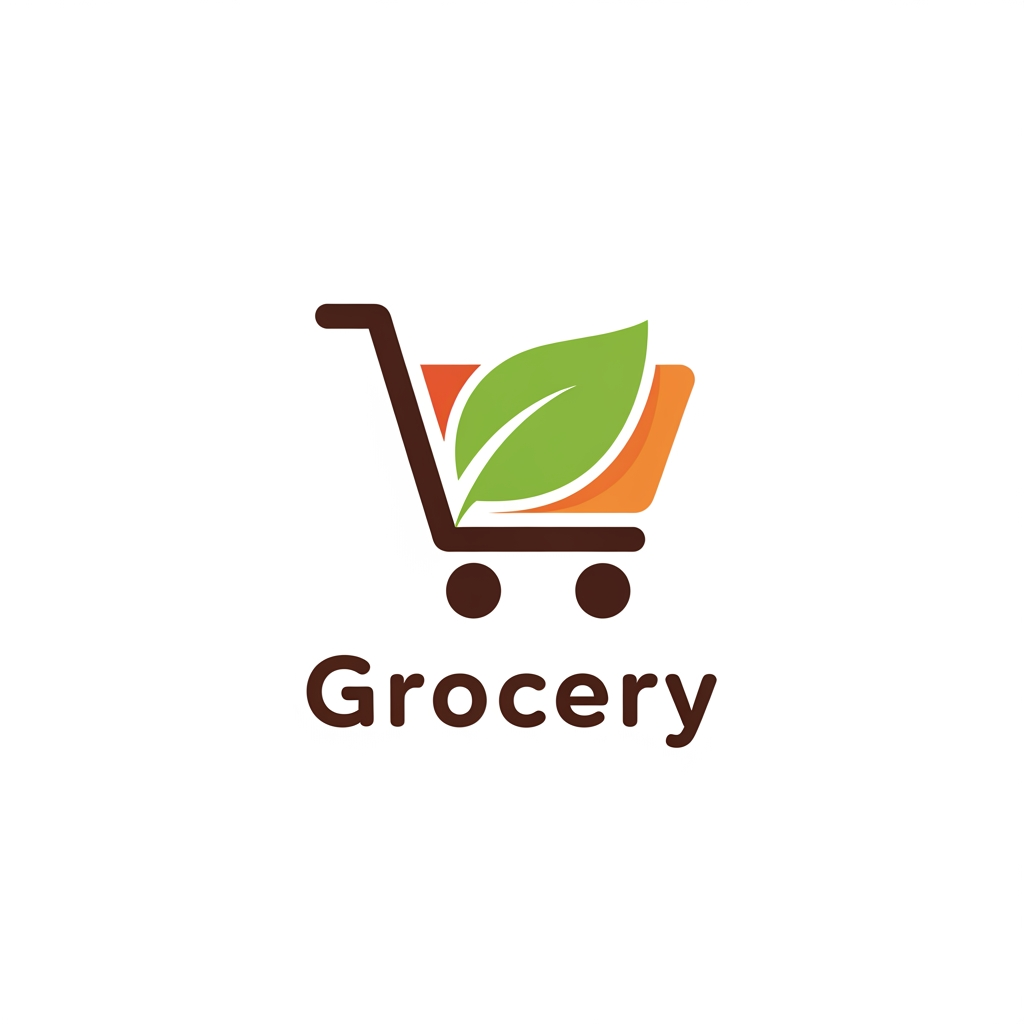 AI Logo Design by Hiding Elephant for iconify grocery logo