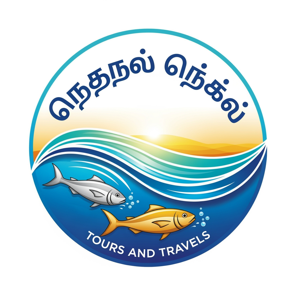 AI Logo Design by Hiding Elephant for my logo name is திருஆலவாய் நாச்சியார் , this logo for tours and travels ,

Concept (sea +2 fishs)